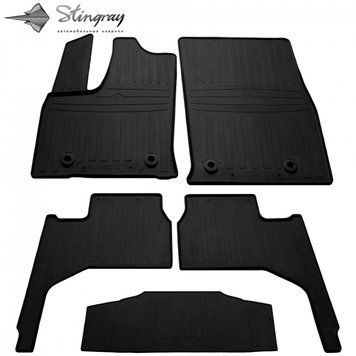 Dywaniki samochodowe gumowe zestaw 5 szt Toyota Land Cruiser 300 2021 - 2025 czarny 1022585 SOVA-PL
