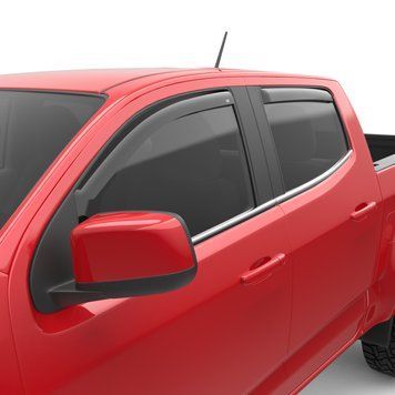 Window Deflectors 4 pcs set Chevrolet Silverado 2014 - 2018 Dark Gloss Standard Extended EGR 561571