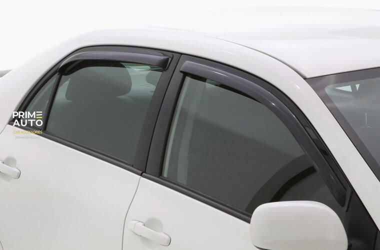 Window Deflectors 4 pcs Set Honda Accord 2018 - 2026 Ventvisor IN-CHANNEL Dark Smoke AVS 194268