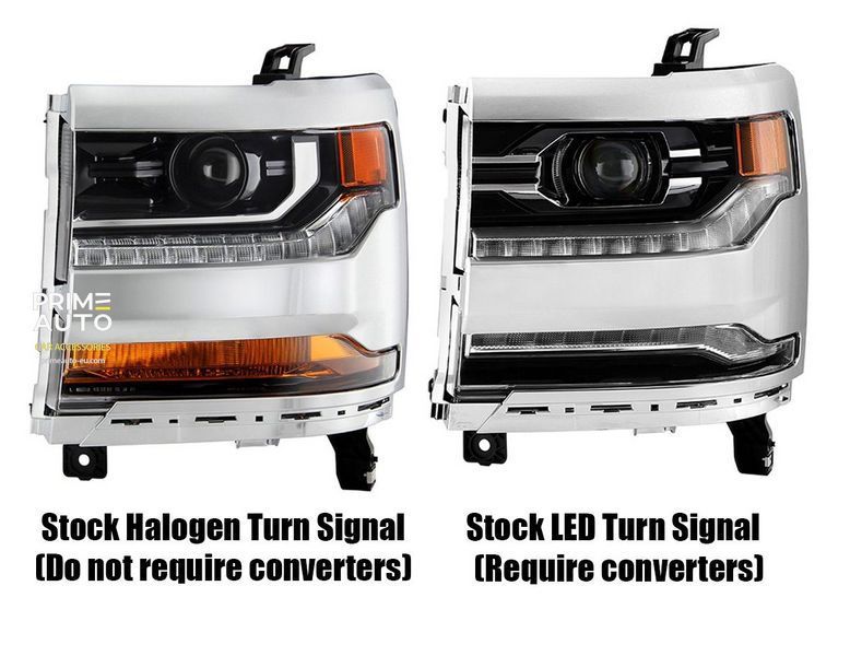 Lampy przednie Chevrolet Silverado 1500 2016-2018 LED LUXX seria chrom AlphaRex 880235