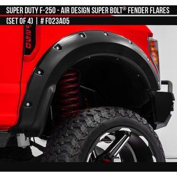 Extensoare pentru pasajele roții Ford F-250 2017-2025 negru AIR DESIGN FO23A05
