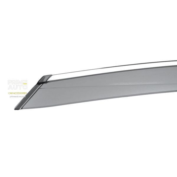 Дефлекторы окон к-т 4 шт с хромированным молдингом Honda Civic;Insight 2016 - 2022 Sedan Wellvisors 3-847HD033 3-847HD033 фото