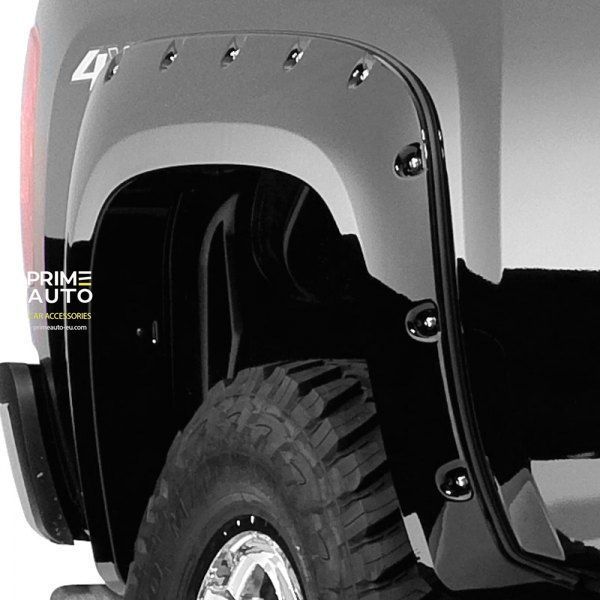 Fender Flares set 4 PCs Chevrolet Silverado 1500 2007-2013 Cutout Pocket-style black Bushwacker 40949-02