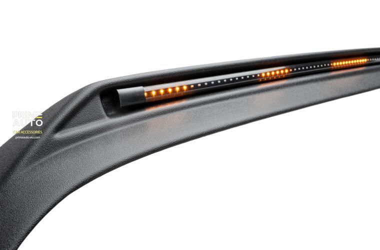 Deflektor maski spoiwo z paskiem LED Toyota Tundra 2022 - 2026 Aeroskin Lightshield Pro czarny mata AVS 953294
