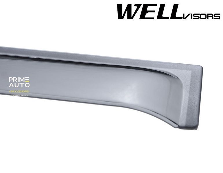 Window Deflectors 4pcs Set Premium Series Mitsubishi Outlander 2003-2006 Wellvisors 3-847MI001