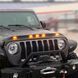 Deflektor maski spoiwo Aeroskin z paskiem LED czarny mata Jeep Wrangler JK 2007 - 2018 AVS 753060