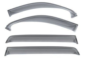 Window Deflectors 4pcs Set Off-Road Series Toyota Tundra 2007-2021 Crew Max Wellvisors 3-847TY043