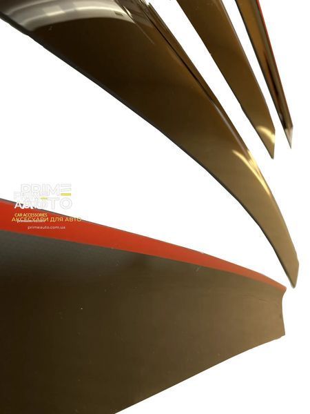 Side Window Deflectorsset of 4 pcs Kia Forte 2014-2018 Hatchback (5-door) smooth SD22E14-5