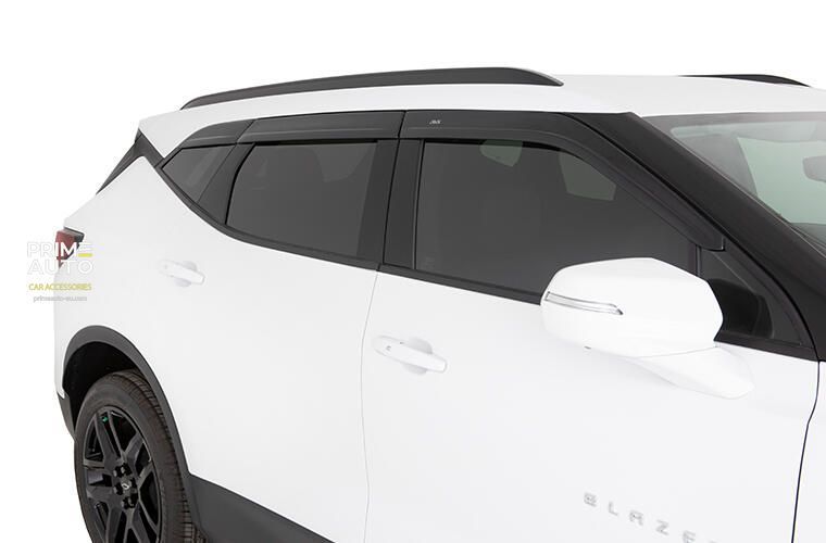 Window Deflectors 4 pcs Set Jeep Cherokee 1984-2001 VENTVISOR OUTSIDE MOUNT Dark Smoke AVS 94212