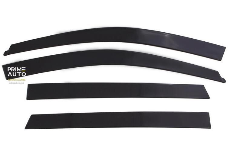 Window Deflectors 4 pcs Set Jeep Cherokee 1984-2001 VENTVISOR OUTSIDE MOUNT Dark Smoke AVS 94212