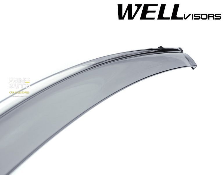 Owiewki do szyb samochodowych num 4 szt z chromowaną odlewanie Kia Sorento 2016 - 2020 Wellvisors 3-847KA011