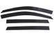 Window Deflectors 4 pcs Set Jeep Cherokee 1984-2001 VENTVISOR OUTSIDE MOUNT Dark Smoke AVS 94212