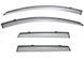 Owiewki do szyb samochodowych num 4 szt z czarna chromowana listwa MAZDA 3 2010 - 2013 Hatchback Wellvisors 3-847MZ004