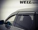Owiewki do szyb samochodowych num 4 szt z chromowaną odlewanie Kia Sorento 2016 - 2020 Wellvisors 3-847KA011