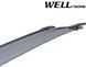 Window Deflectors 4pcs Set With Black Trim Mitsubishi Outlander 2007-2013 Wellvisors 3-847MI002