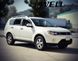 Window Deflectors 4pcs Set With Black Trim Mitsubishi Outlander 2007-2013 Wellvisors 3-847MI002