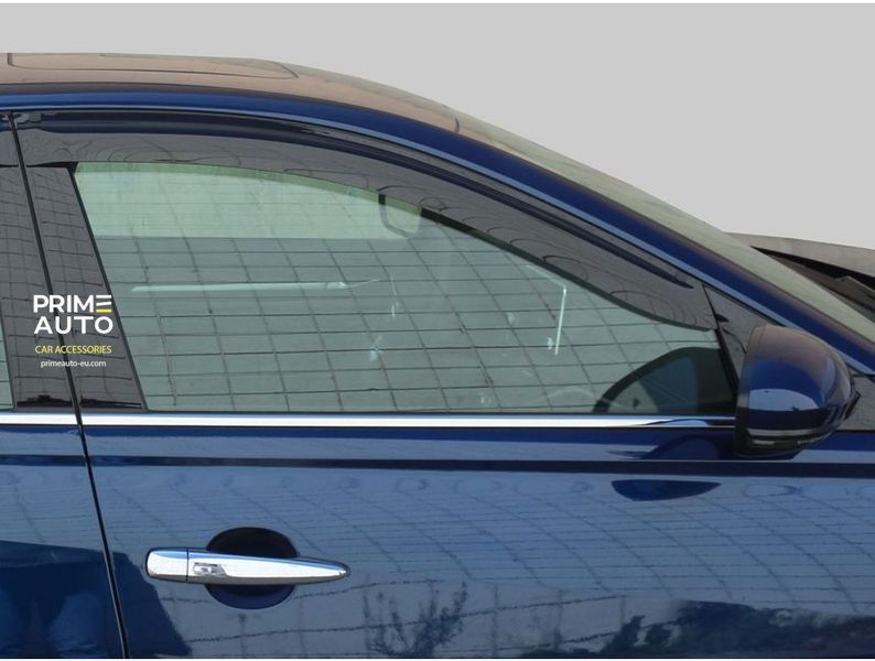 Side Window Deflectorsset of 4 pcs Kia Forte 2014-2018 Hatchback (5-door) smooth SD22E14-5