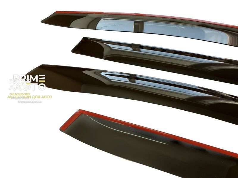 Side Window Deflectorsset of 4 pcs Kia Forte 2014-2018 Hatchback (5-door) smooth SD22E14-5