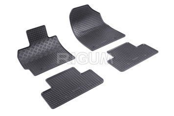 Dywaniki samochodowe gumowe zestaw 4 szt czarny Mazda CX-7 2006 - 2012 Rigum 901603