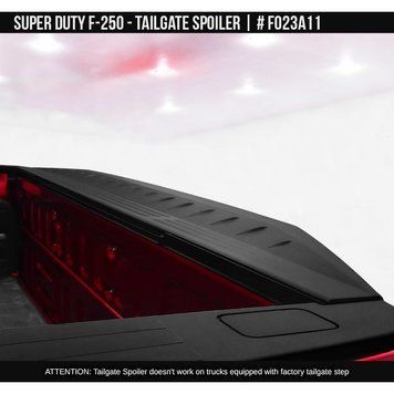 Spoiler hayon Ford F-250 2017-2019 negru AIR DESIGN FO23A11