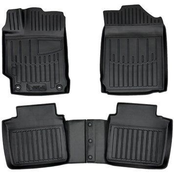 Dywaniki gumowe z bokiem zestaw 4 szt Toyota Camry 2011 - 2017 (VX55/VII XV50) czarny SOVA-PL