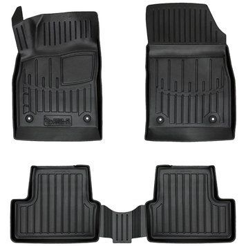 Dywaniki gumowe z bokiem zestaw 5 szt Opel Astra 2009 - 2015 (J) czarny SOVA-PL