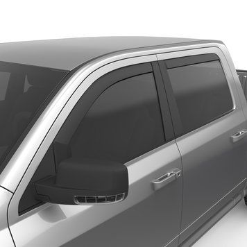 Window Deflectors 4 pcs set RAM/Dodge Ram 1500 Classic 2009-2024 Dark Matte Crew Cab EGR 572755