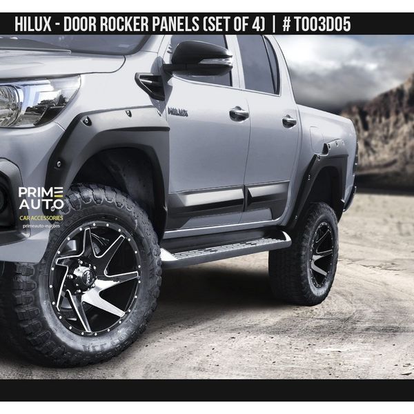 Moluri SET Toyota Hilux 2015-2025 negru AIR DESIGN TO03D05