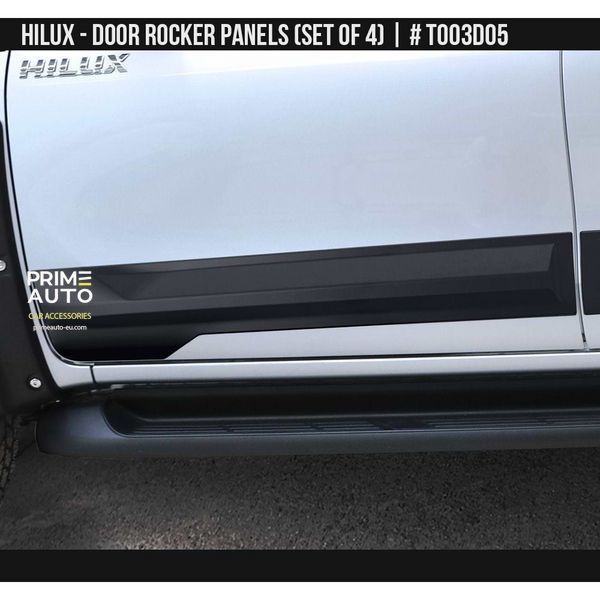 Moluri SET Toyota Hilux 2015-2025 negru AIR DESIGN TO03D05