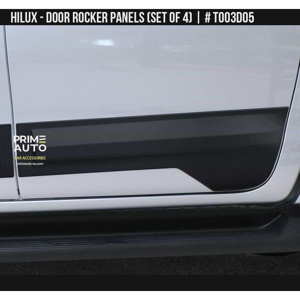 Moluri SET Toyota Hilux 2015-2025 negru AIR DESIGN TO03D05