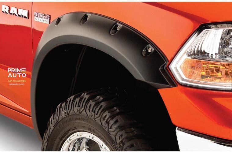 Poszerzenia nadkoli ustawić 4 szt RAM/Dodge Ram 1500 Classic 2009-2018 Pocket-style czarny Bushwacker 50915-02