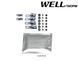 Owiewki do szyb samochodowych num 4 szt z czarna chromowana listwa Volkswagen Atlas Cross Sport 2020 - 2026 Wellvisors 3-847VW021
