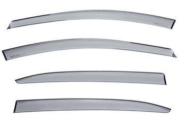 Owiewki do szyb samochodowych num 4 szt Premium seria Mazda Mazda 3 2014 - 2018 Wellvisors 3-847MZ013