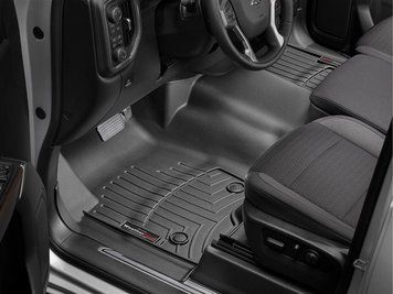 Covorașe cauciuc 3D Liners faţă &icirc;ntreg GMC Sierra 1500;Sierra 2500;Sierra 3500 2019 - 2024 negru WeatherTech 4414911