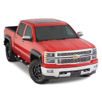 Fender Flares set 4 PCs Chevrolet Silverado 2500/3500 HD 2015-2019 Extended-A-style black Bushwacker 40964-02
