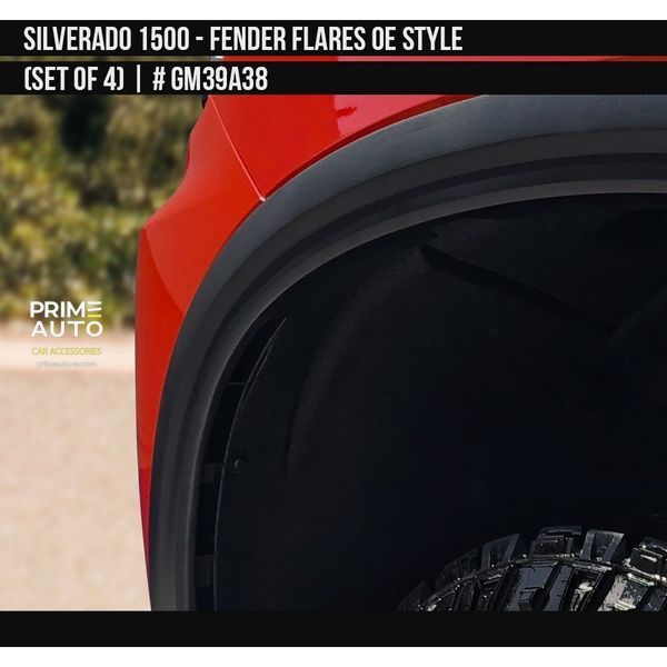 Extensoare pentru pasajele roții Chevrolet Silverado 1500 2019 - 2026 negru AIR DESIGN GM39A38