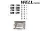 Window Deflectors 4pcs Set with Chrome Trim Chrysler Pacifica;Voyager 2017-2025 Wellvisors 3-847CY001