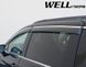 Window Deflectors 4pcs Set with Chrome Trim Chrysler Pacifica;Voyager 2017-2025 Wellvisors 3-847CY001