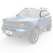 Owiewki do szyb samochodowych num 4 szt wstawiony Ford Bronco Sport 2021 - 2024 ciemny matowy EGR 573565