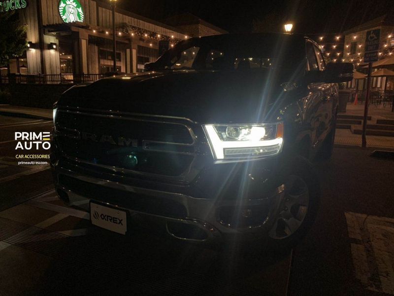 Передні фари Ram 1500 2019-2024 LED LUXX серія хром AlphaRex 880544 880544 фото