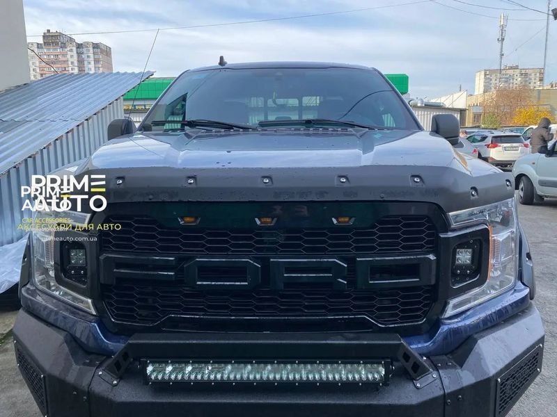 Дефлектор капоту Tough Guard Ford F-150 2021-2022 текстурований FormFit TG8A21 TG8A21 фото