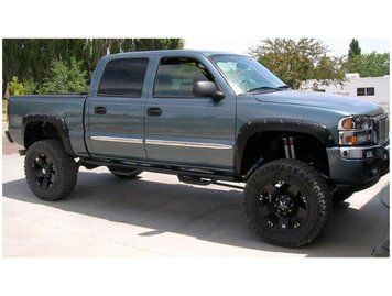 Fender Flares set 4 PCs Chevrolet Silverado 1500/2500 HD 2001-2002 Pocket-style black Bushwacker 40917-02