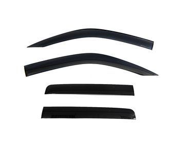 Window Deflectors 4pcs Set Premium Series Nissan Frontier 2022-2025 Crew Cab Wellvisors 3-847NS026