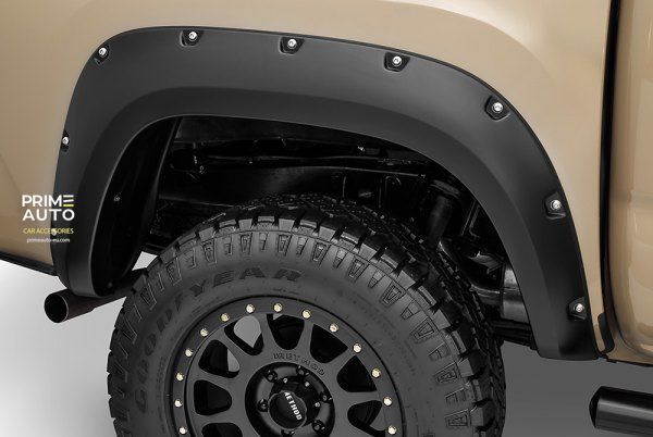 Расширители арок комплект 4 шт Toyota Tacoma 2016-2023 Pocket-style черный Bushwacker 30922-02 30922-02 фото