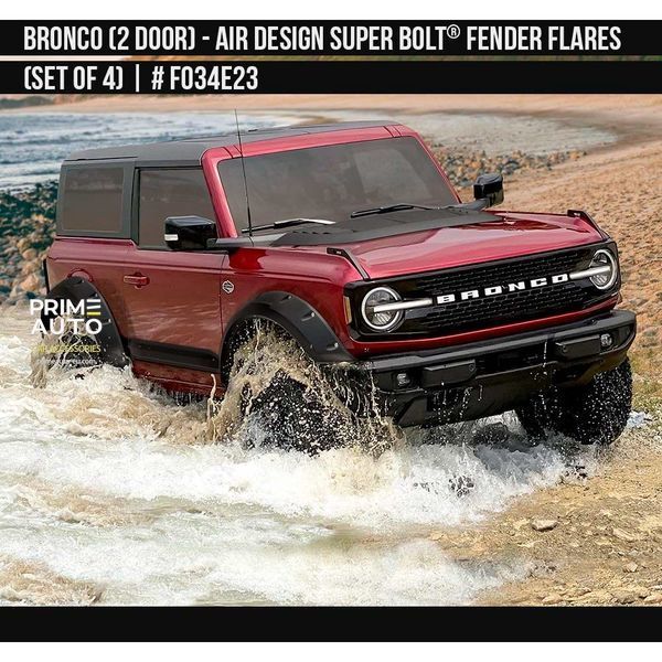 Фендера Ford Bronco 2021-2025 черный AIR DESIGN FO34E23 FO34E23 фото