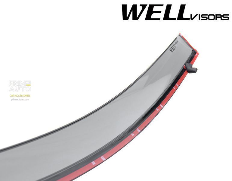 Дефлекторы окон к-т 4 шт с хромированным молдингом Toyota Avalon 2013 - 2018 Wellvisors 3-847TY050 3-847TY050 фото