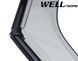 Owiewki do szyb samochodowych num 4 szt z czarna chromowana listwa Kia Soul 2010 - 2013 Wellvisors 3-847KA008