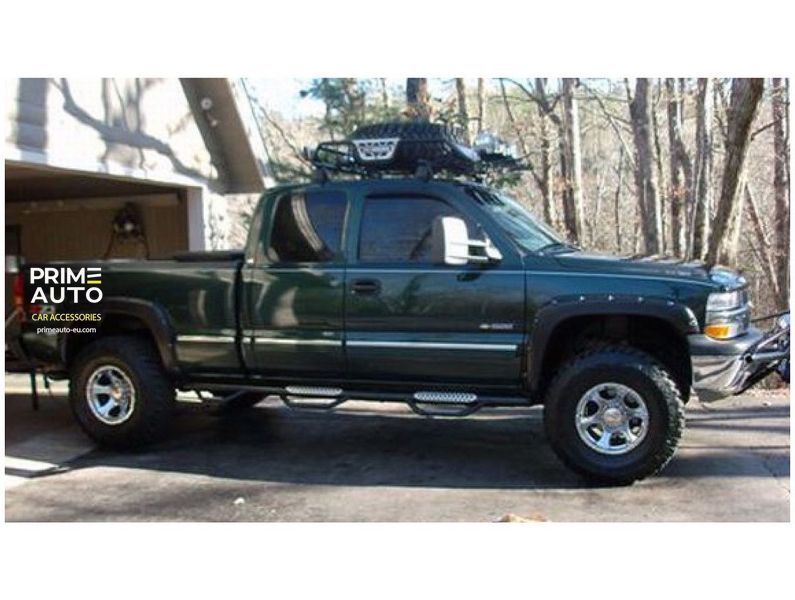 Fender Flares set 4 PCs Chevrolet Silverado 1500/2500 HD 2001-2002 Pocket-style black Bushwacker 40917-02