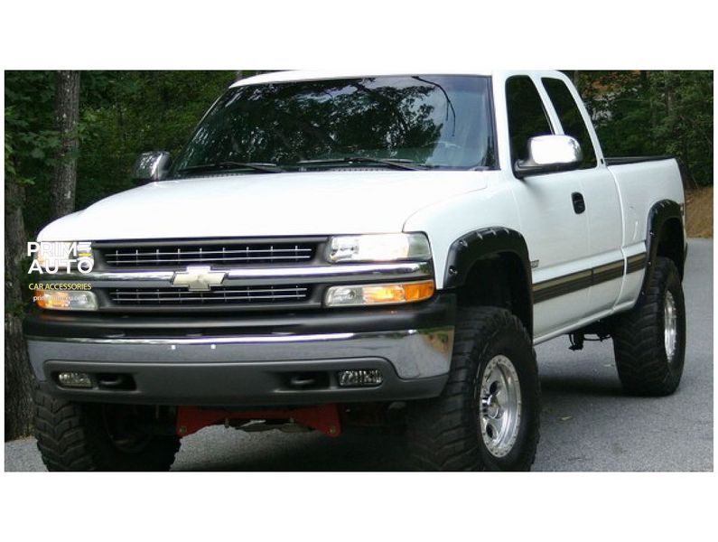 Fender Flares set 4 PCs Chevrolet Silverado 1500/2500 HD 2001-2002 Pocket-style black Bushwacker 40917-02