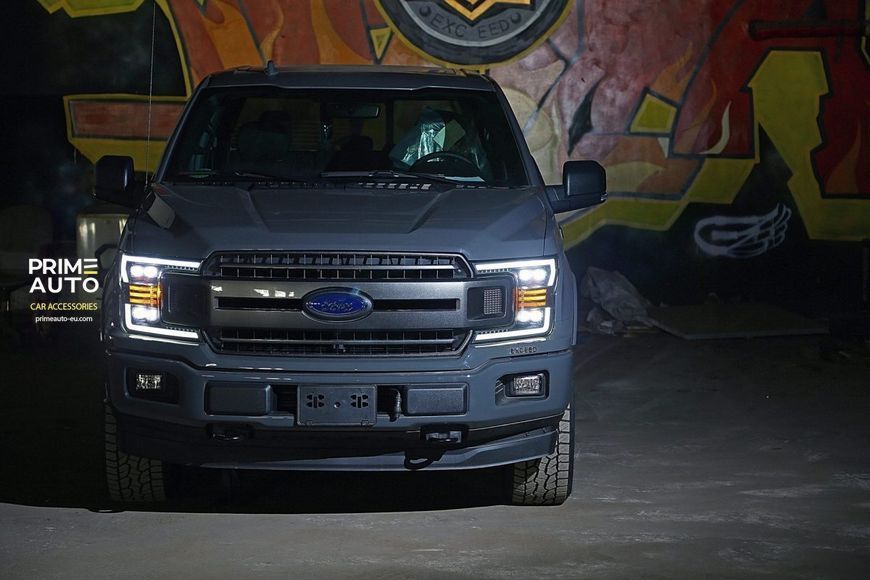 Faruri faţă Ford F-150 2018-2020 LED NOVA series culoare Alpha-negru AlphaRex 880165